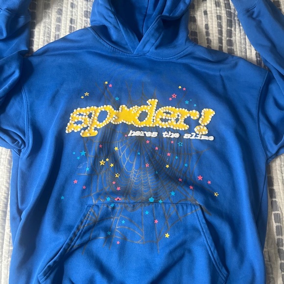 spider Other - Blue Spider hoodie Mens